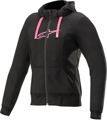 Produktbild von Alpinestars Stella Chrome Sport Damen Motorrad Hoodie (Black/Pink,M)