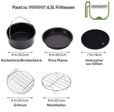 Obrázok produktu pre Sada príslušenstva pre fritézu s objemom 6,5 l, 9-dielna