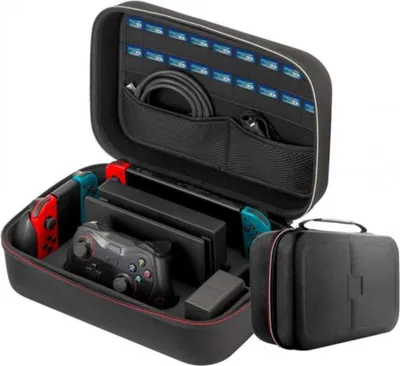 Produktbild von Reisetasche für Nintendo Switch und Zubehör Schwarz