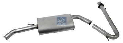 Produktbild von DT Spare Parts 12.27158 Schalldämpfer für FIAT DUCATO Kasten (244)