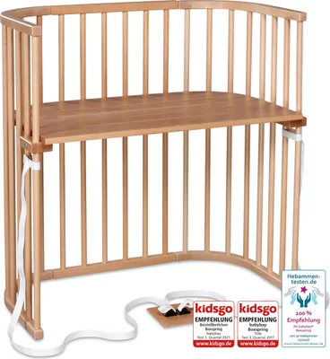 Produktbild von babybay Boxspring Beistellbett, natur lackiert