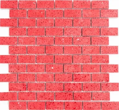 Produktbild von Mosani MOS46-ASMB4, Mosaik, Rot, Drinnen, Rechteck, 300 mm, 300 mm