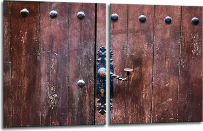 Produktbild von Herdabdeckplatten 2x40x52 Glaskeramikkochfeld 2-Teilig Glas Spritzschutz Holz
