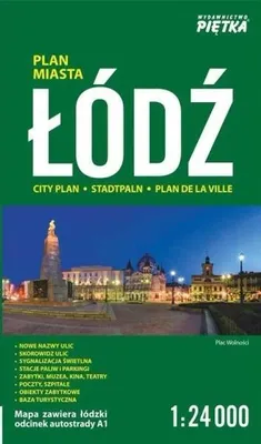 Produktbild von Łódź 1:24 000 Stadtplan PIĘTKA