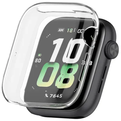 Image de Pour Honor Watch 5 Electroplated Full Cover TPU Watch Housse de protection transparente