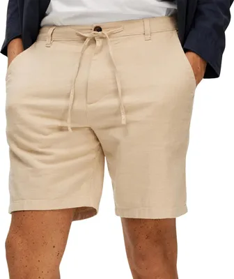 Produktbild von Selected Herren Shorts Brody Regular Fit aus Baumwolle und Leinen mit Kordelzug