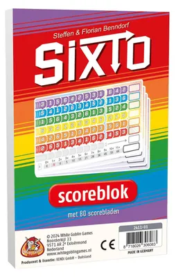 Produktbild von White Goblin-Spiele Sixto-Blöcke – Punkteblock