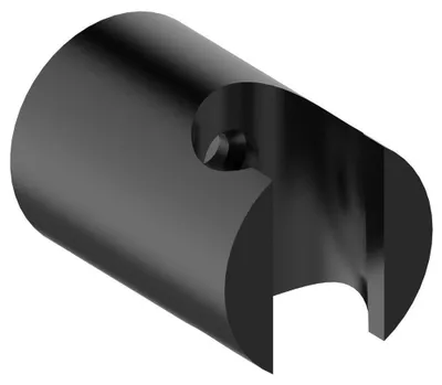 Produktbild von Brausehalter, Schwarz matt