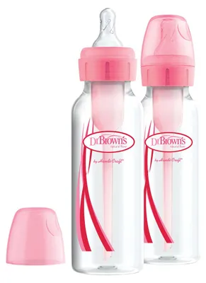 Produktbild von Dr. Brown's Standardfläschchen Duo-Pack 250 ml Rosa