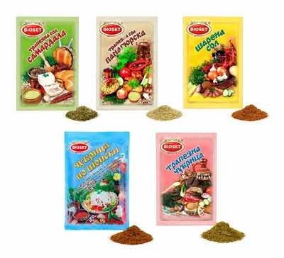 Produktbild von Bioset Bulgarische Gewürzkollektion – 5 traditionelle Gewürzmischungen, authentische bulgarische Aromen, KI-generiertes Bild