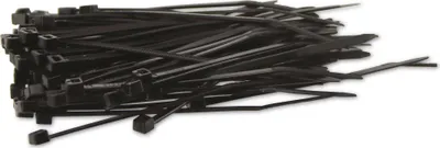 Produktbild von KSS Kabelbinder-Sortiment Polyamid 6.6, schwarz, 80x2,5, UV-beständig, 100 Stück