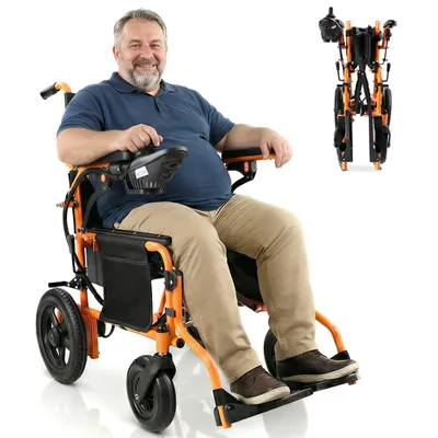 Produktbild von Elektrorollstuhl klappbar leicht elektr Rollstuhl 500W max.150 kg Sitzbebreitung 50cm mit 360°-Joystick, 12° Steigfähigkeit & Anti-Kipp-Rädern