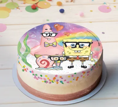 Produktbild von Dekora- Kuchendekoration für Kindergeburtstage auf Platte aus Oblatenpapier, SpongeBob, 20