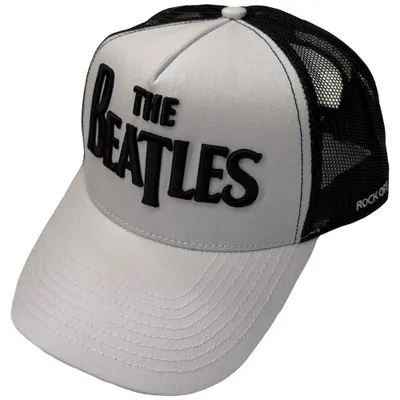 Produktbild von The Beatles - Trucker Cap für Herren/Damen Uni, Netzrücken RO16242 (Einheitsgröße) (Schwarz/Weiß)