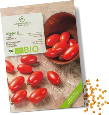 Image de Graines de tomates(Principe Borghese, 10 graines) - Graines de tomates issues de l'agriculture biologique, idéales pour la culture dans le jardin, sur le balcon ou la terrasse