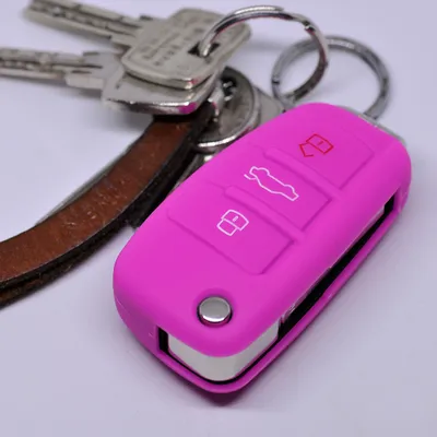 Schwarze Silikon-Hülle Für Audi Klappschlüssel – Schutzcover Für A1, A3, A6, Q7, R8 & Mehr