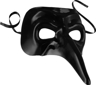 Produktbild von Venezianische Maske mit langer Nase - schwarz