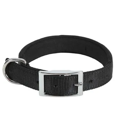 Obrázok produktu pre Obojok pre psov SOFT NYLON čierny 25mm/65cm Zolux