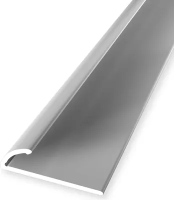 Produktbild von Abschlussprofil 7 x 24 x 2700 mm Einfassleiste Einfassprofil Aluminium eloxiert Glatt Selbstklebend Silber Küberit