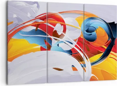 Produktbild von Bild auf Leinwand - Leinwandbild - Abstraktion modern - 105x70cm - Wand Bild - Wanddeko - Leinwanddruck - Bilder - Kunstdruck - Wanddekoration - Leinwand bilder - Wandkunst - CE105x70-3529