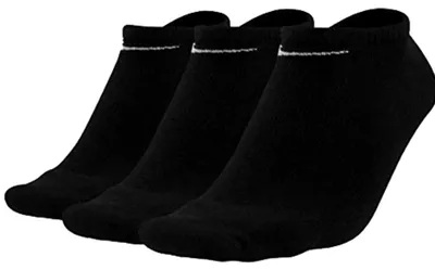 Produktbild von Nike Everyday Baumwolle Lightweight No Show SX7678 Sneakersocken 3 Paar - Farbe: Schwarz - Größe: 46-50