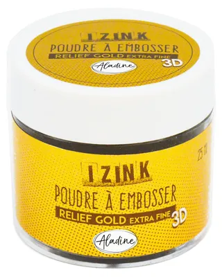 Immagine prodotto di Polvere per embossing IZINK - dorata, per dettagli, 25 ml