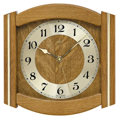Image de AMS Horloge murale radio, mouvement radio, 27x27x5cm, 5822/4