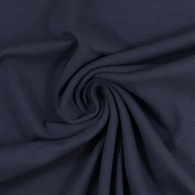 Produktbild von Bündchenstoff Heike van Swafing – 95% Baumwolle 5% Elasthan | 100 | 240 g/m² Fein & Elastisch 0744 Jeansblau
