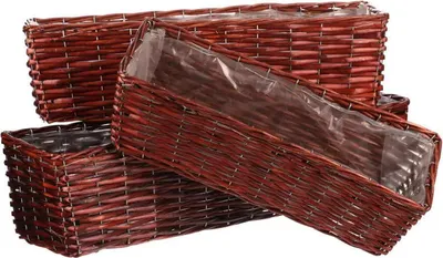 Obrázek produktu pro Autronic Proutěný truhlík - sadu 3 ks OV4144 BR-DK