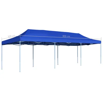 Obrázek produktu pro Skládací nůžkový party stan 3 x 9 m modrý