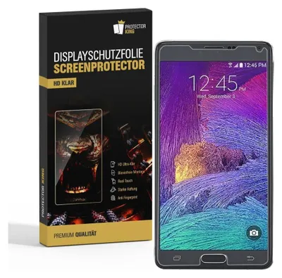 Produktbild von 2x Displayschutzfolie für Samsung Galaxy Note 4 Displayfolie Schutzfolie HD KLAR