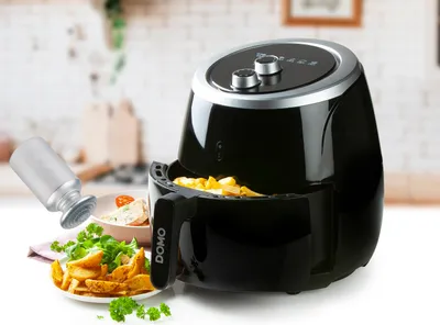 Produktbild von XXL Heißluftfritteuse mit Timer, frittieren ohne ÖL, 5 Liter 2000Watt Fritöse