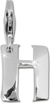 Produktbild von SilberDream Charm Schmuck Armband Anhänger Buchstabe H 925 Echt Silber FC70H