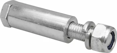 Produktbild von WAGNER Achsmaterial komplett Set - Ø 20 x 80 mm, für alle Räder mit Achsloch 20 mm, Stahl verzinkt - 13044200