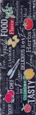 Obrázok produktu pre 50x150 cm Behúň Cook & Clean 105730 Black Multicolored