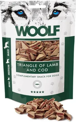 Produktbild von WOOLF Lamb with cod - leckerli für hunde - 100g