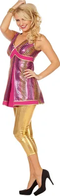 Produktbild von Kostüm Disco Kleid Purple Bling Show Größe: 42
