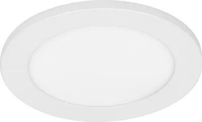 Image de Downlight LED OSRAM Essential Side-Mainlight 175 mm 18 W, luminaire encastré blanc chaud 3000 K, spot de plafond en aluminium blanc