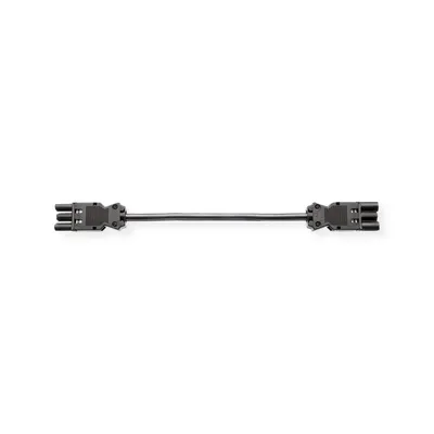 Produktbild von BACHMANN Geräteverlängerung GST18-3 Stecker/Kupplung, schwarz, 0,3 m