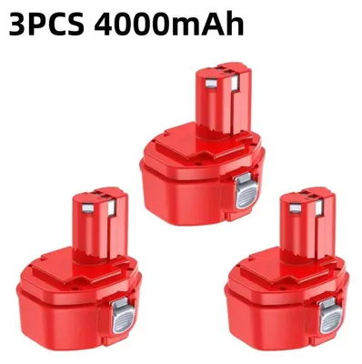 Produktbild von Ersatzakku 14,4V PA14 - Ni-MH Akku-Pack - 4000 mAh - Wiederaufladbar - Ersatz für 1422 1433 1420 192600-1 6281D 6280D 6337D - 3er Set