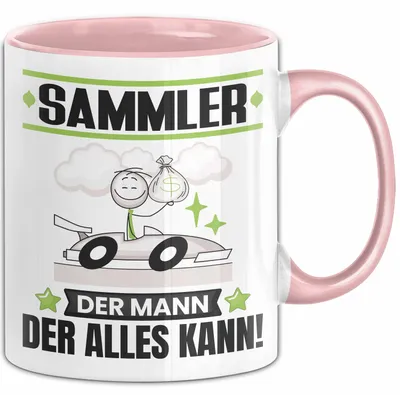 Produktbild von Sammler Tasse Geschenk für Sammler Der Mann Der Alles Kann Geschenkidee zum Geburtstag (Rosa)