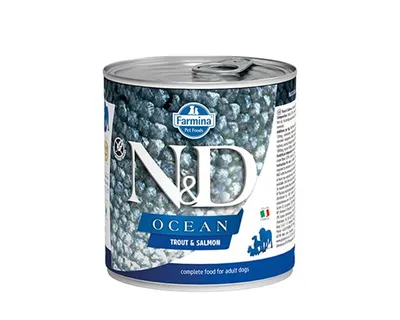Obrázek produktu pro N&D DOG OCEAN Adult Trout & Salmon 285g