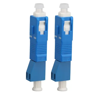Image de Adaptateur fibre optique,Adaptateur hybride SM 9/125,Adaptateur SC à LC,Connecteur fibre optique,Adaptateur fibre optique hybride,Adaptateur fibre à localisation visuelle des défauts