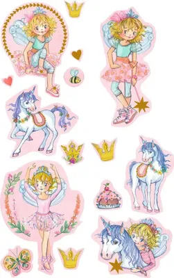 Produktbild von Die Spiegelburg Stickerrolle - Prinzessin Lillifee bunt