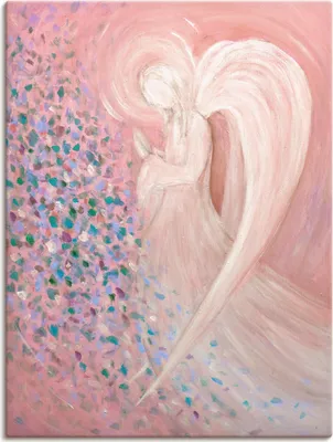 Produktbild von ARTland Leinwandbild Engelbild - pastell Größe: 60x80 cm