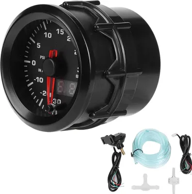 Image de Manomètre de turbocompresseur Instrument automobile universel 52 mm/2,0 pouces