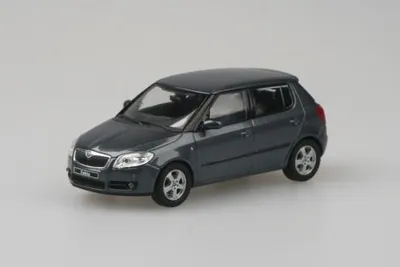 Zdjęcie produktu dla Skoda Fabia II (2006) - szary antracytowy metalik ABREX 1:43