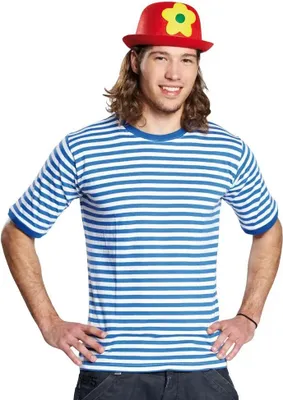Produktbild von Rubies Kostüm Shirt halb garngef. bl ws Gr.5
