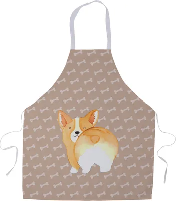 Produktbild von Mr. & Mrs. Panda Schürze Corgi Po - Hundeglück - Geschenk, Corgie, Spruch, Hund, Grillschürze, Küchenschürze, Küchenzubehör, Sprüche, Kellner-Schürze, Kochschürze