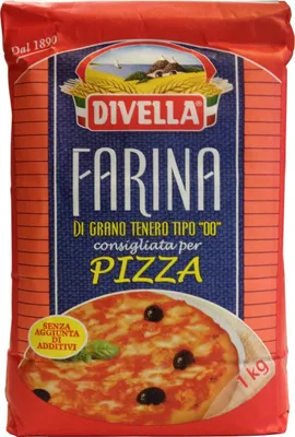 Produktbild von Divella Mehl 00 weich Weizen für Pizza und Nudel 1 kg